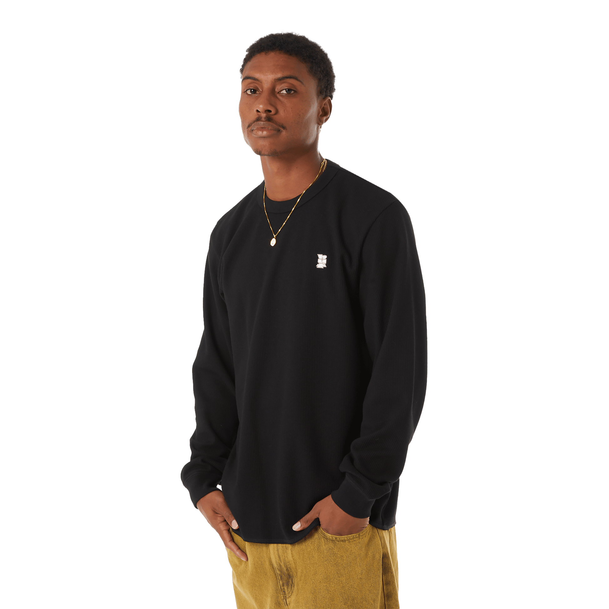 Huf Shrader Long Sleeve T-Shirt Thermal Black