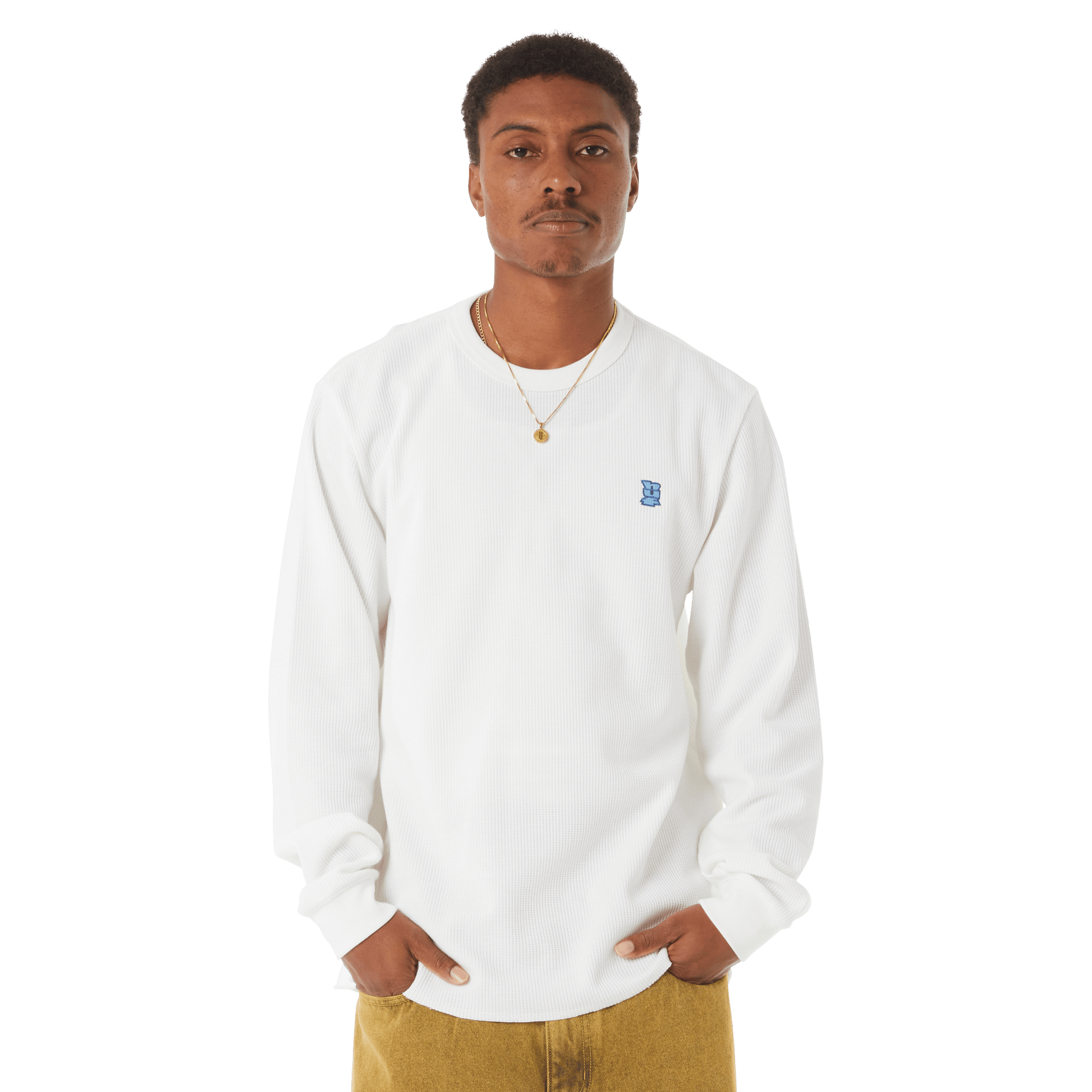 Huf Shrader Long Sleeve T-Shirt Thermal White