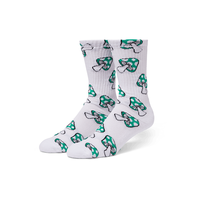 Huf Shrooms Crew Sock Green