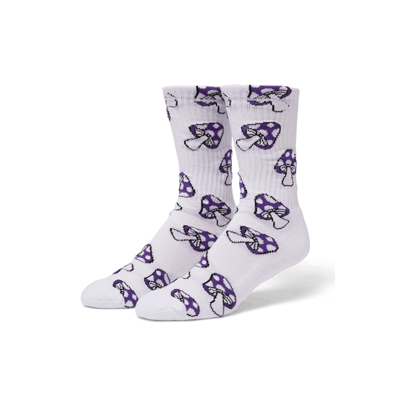 Huf Shrooms Crew Sock Purple