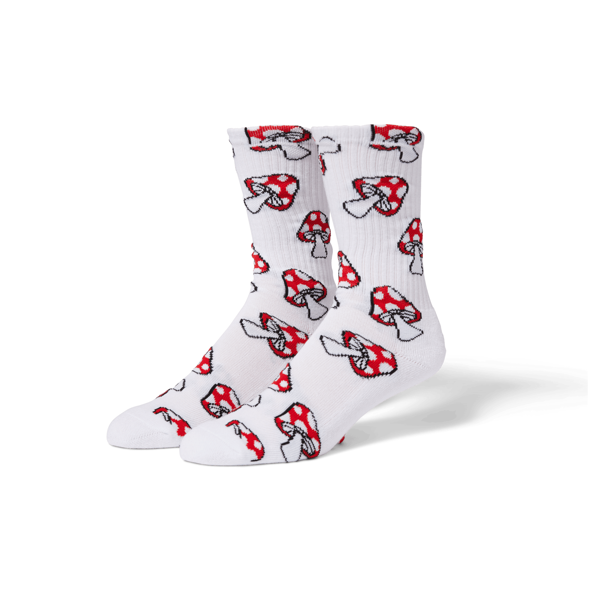Huf Shrooms Crew Sock White