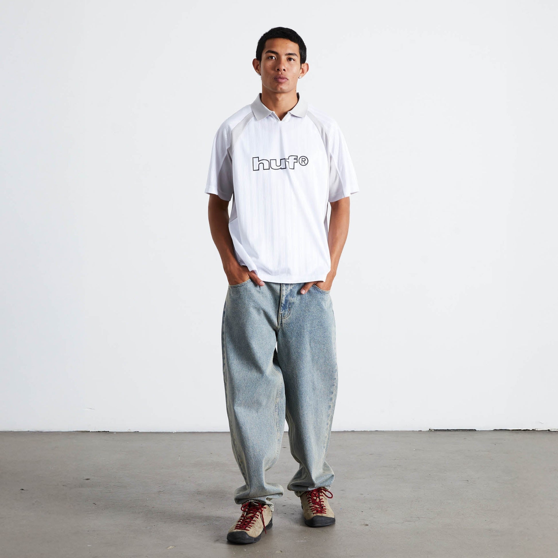 Huf Sideline Soccer Jersey White