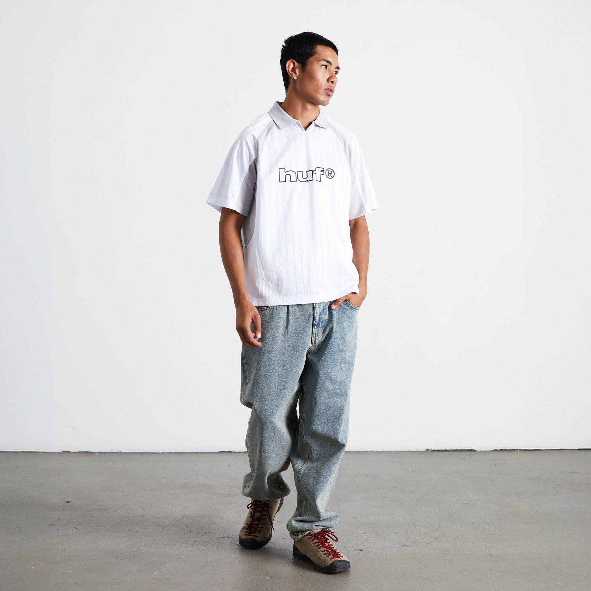 Huf Sideline Soccer Jersey White