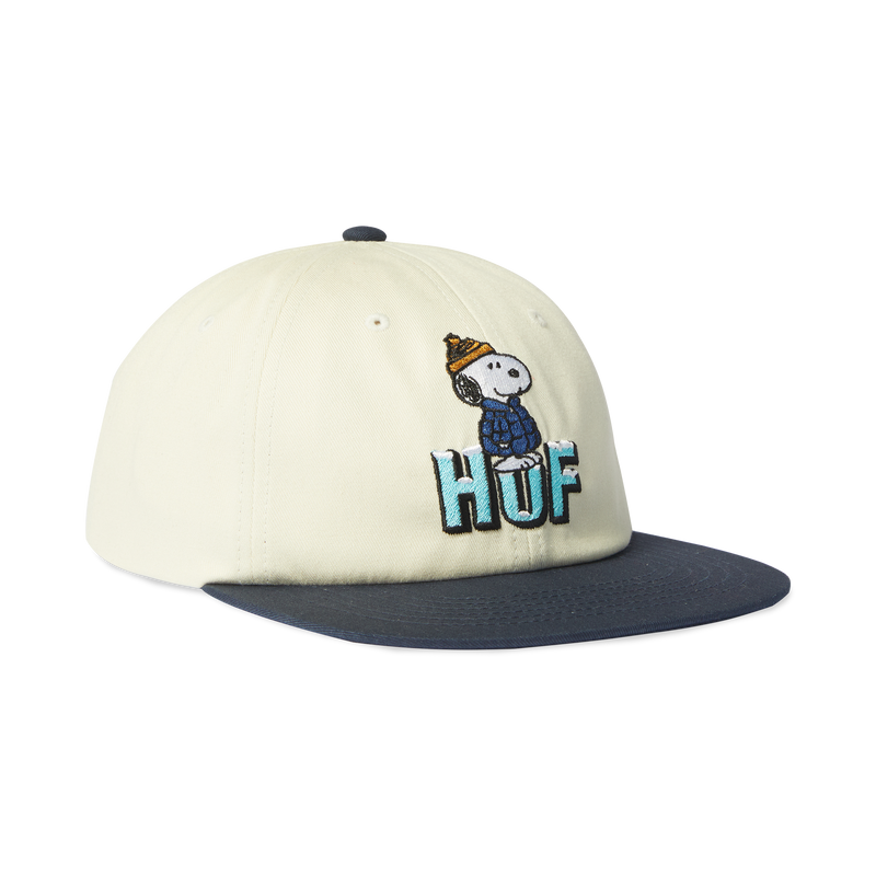 HUF Snoopy Puffer Snapback Hat Bleach