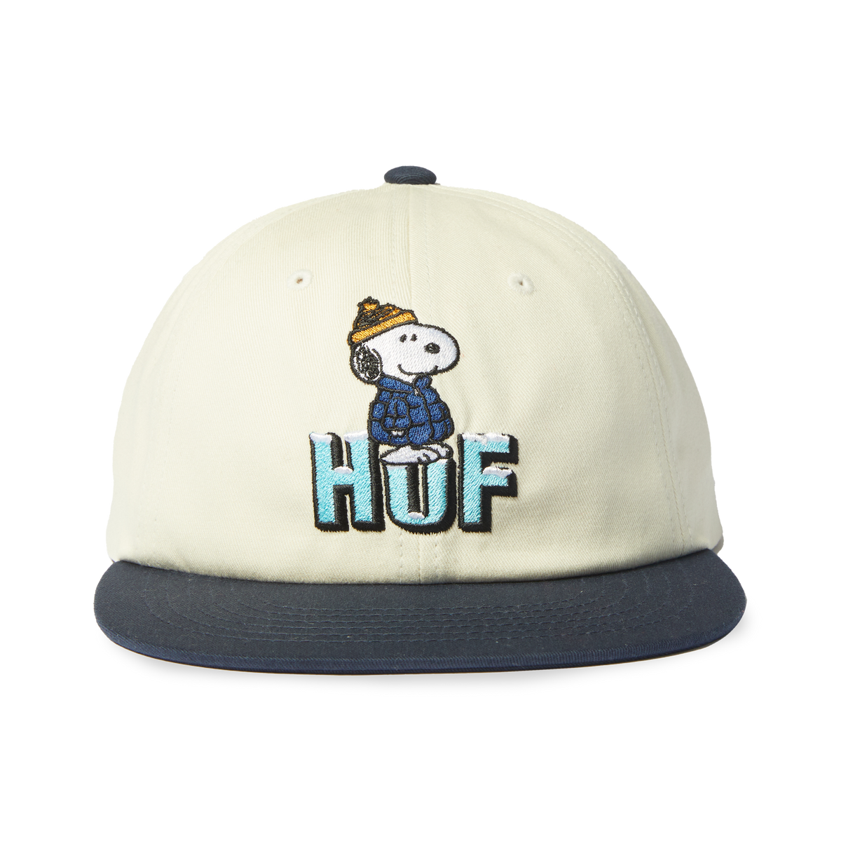 HUF Snoopy Puffer Snapback Hat Bleach