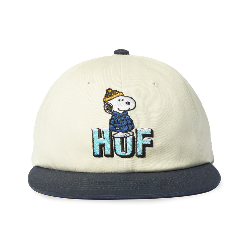 HUF Snoopy Puffer Snapback Hat Bleach