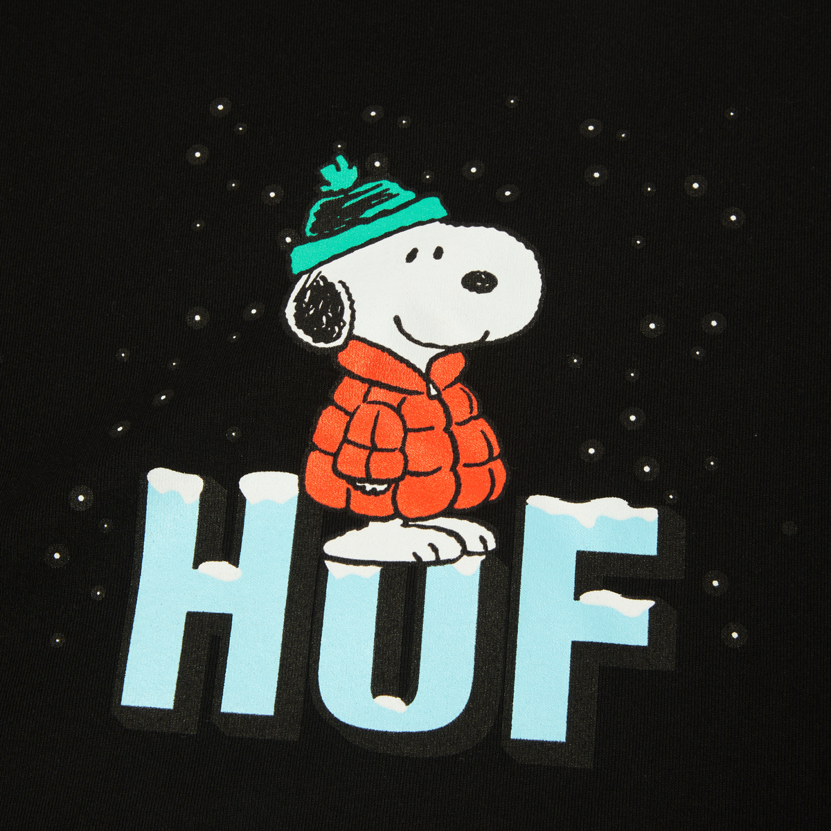 HUF Snoopy Puffer T-Shirt Black