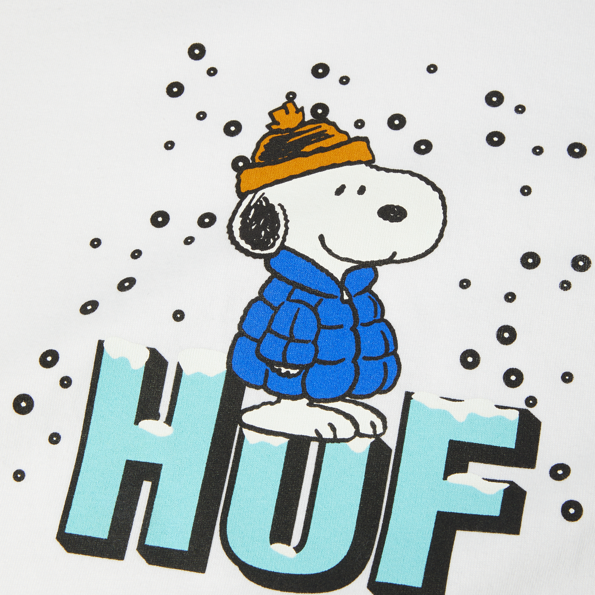 HUF Snoopy Puffer T-Shirt White