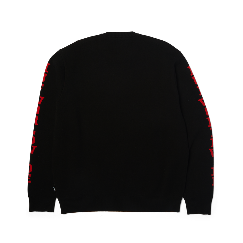 HUF Snoopy Puffer Sweater Black