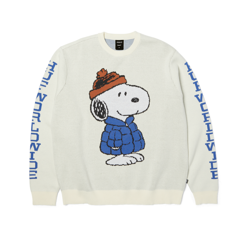 HUF Snoopy Puffer Sweater Bleach