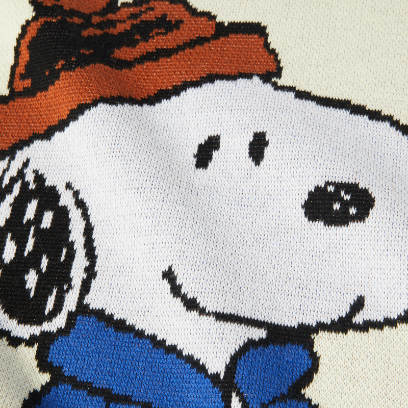 HUF Snoopy Puffer Sweater Bleach