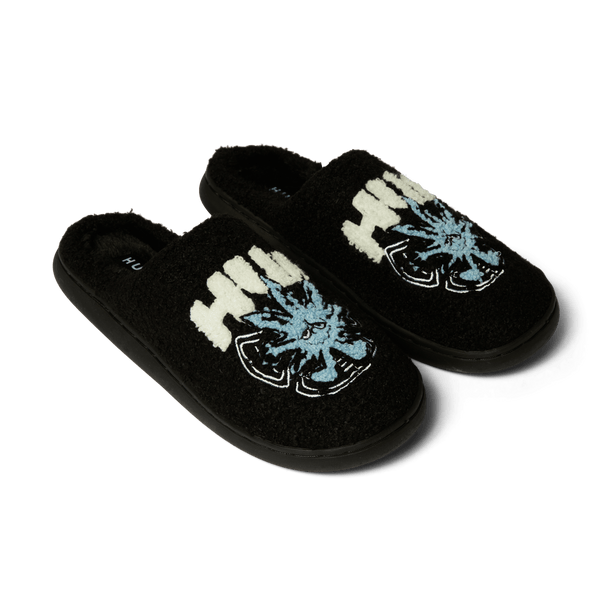 Huf Snow Angel Fuzzy Slipper Black