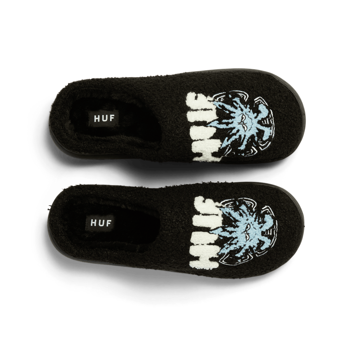 Huf Snow Angel Fuzzy Slipper Black