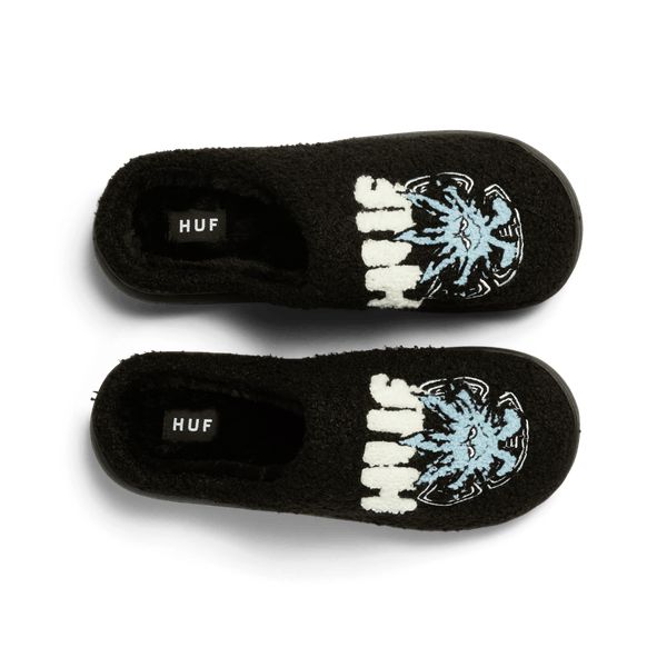 Huf Snow Angel Fuzzy Slipper Black