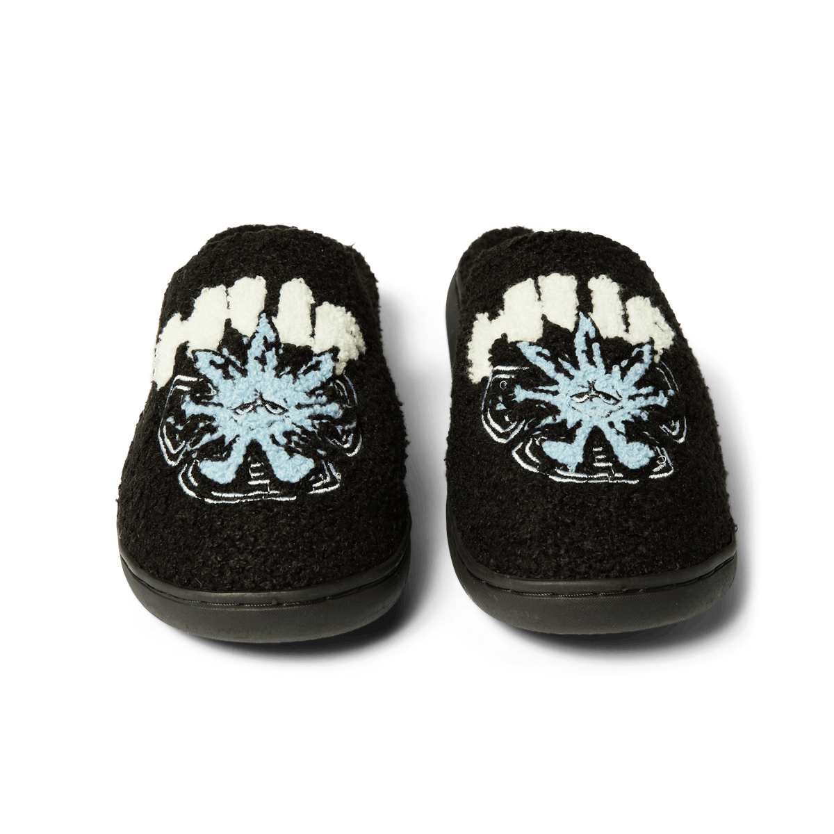 Huf Snow Angel Fuzzy Slipper Black