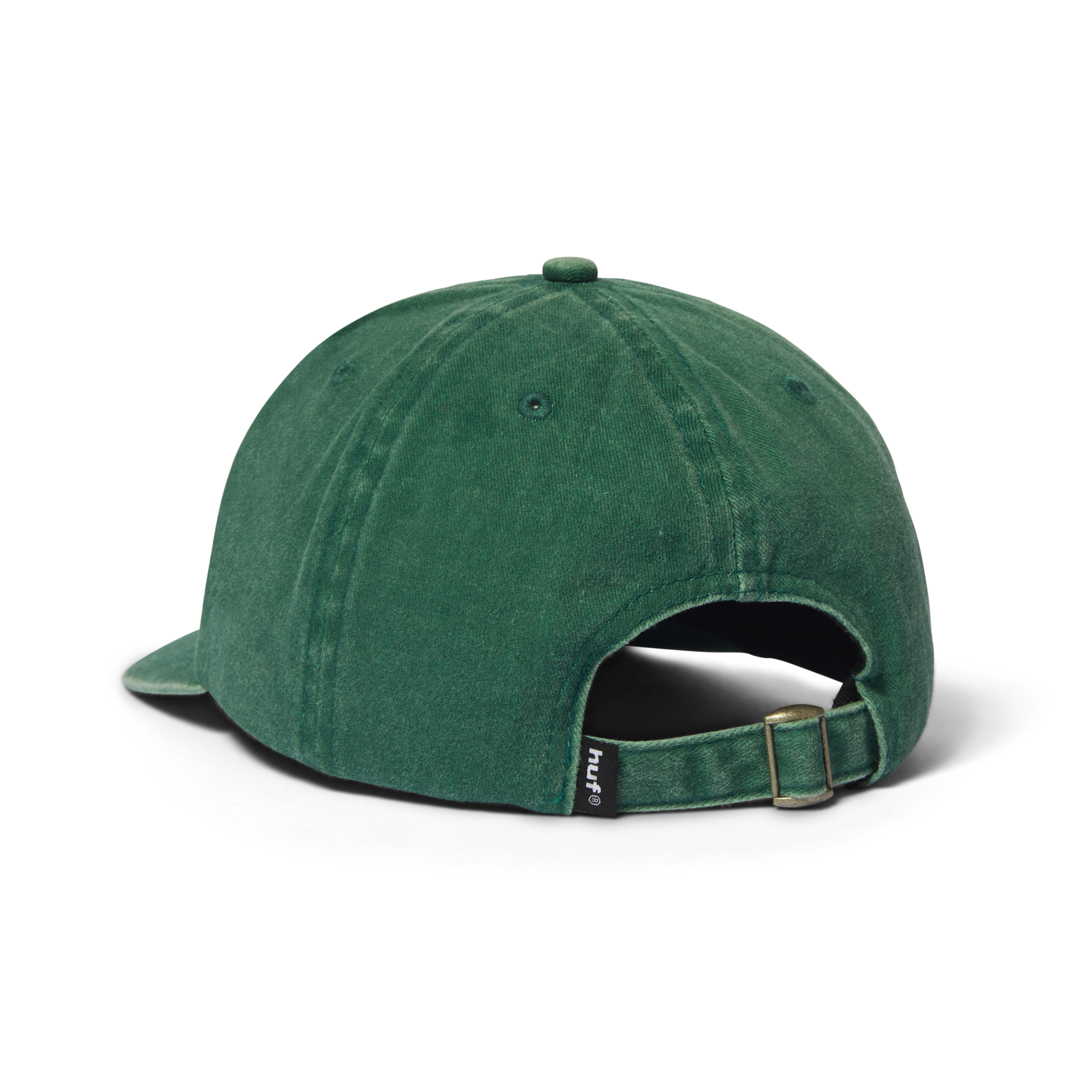 Huf Sol Denim 6-Panel Curved-Visor Washed Hat Forest Green