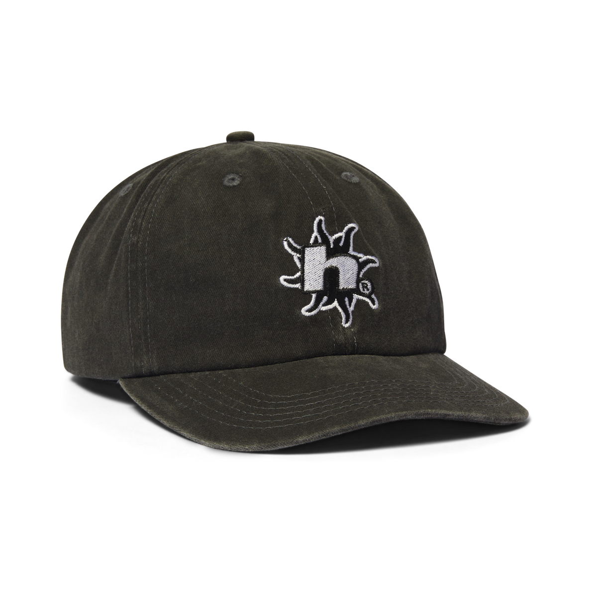Sol Denim 6-Panel Curved-Visor Washed Hat