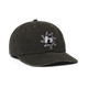 Huf Sol Denim 6-Panel Curved-Visor Washed Hat Washed Black