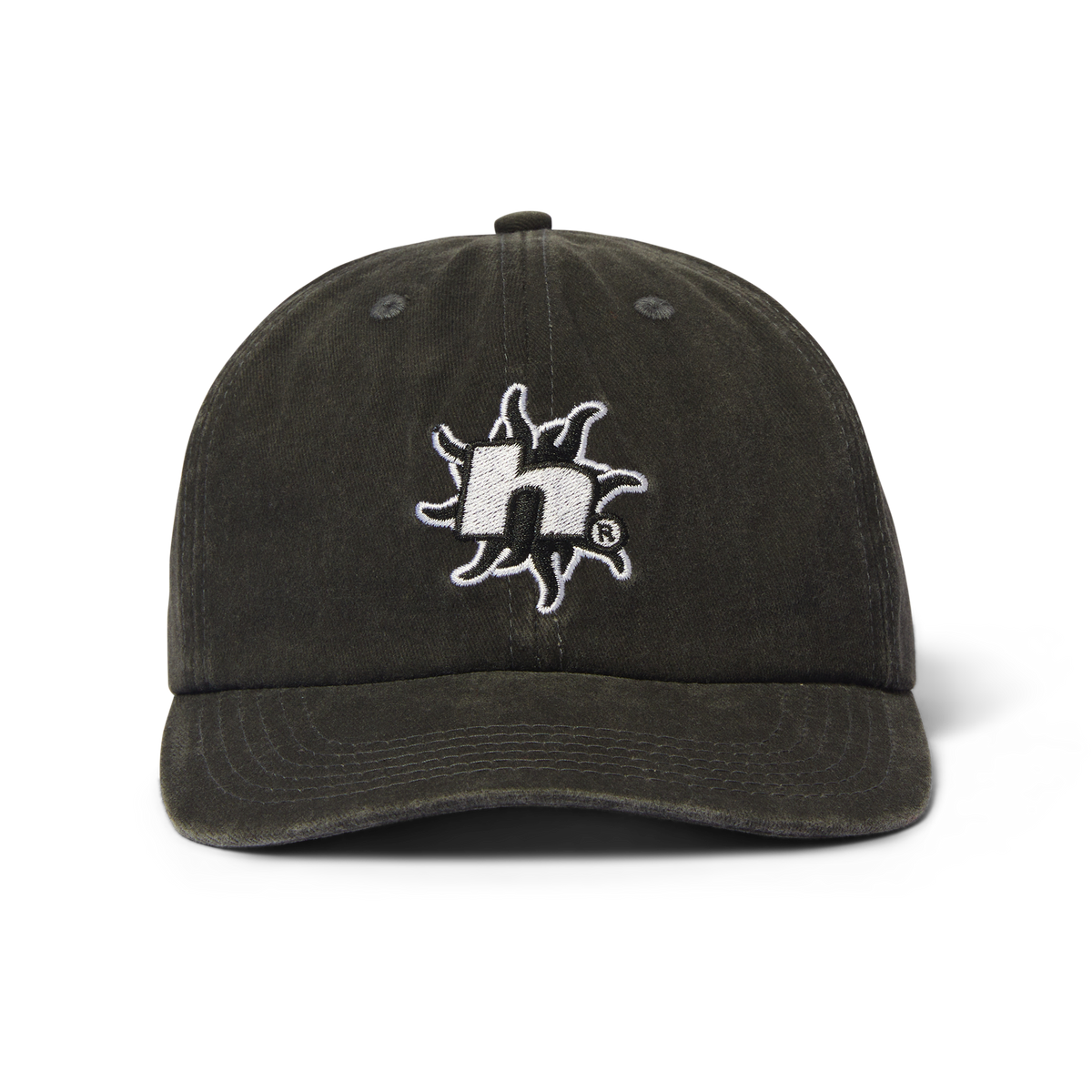 Sol Denim 6-Panel Curved-Visor Washed Hat