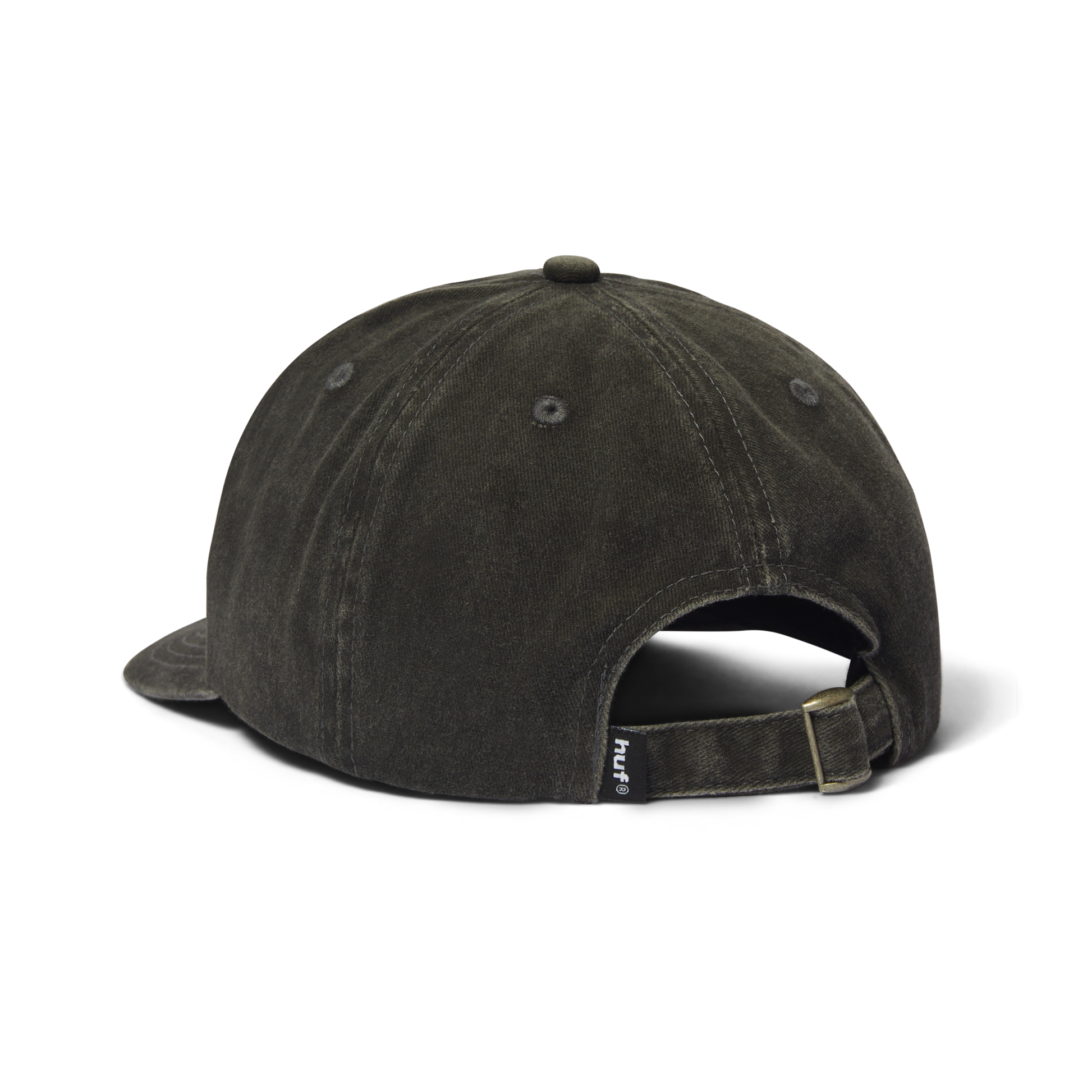 Huf Sol Denim 6-Panel Curved-Visor Washed Hat Washed Black