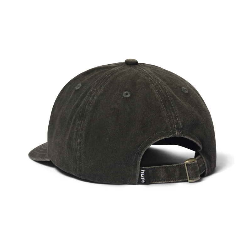 Huf Sol Denim 6-Panel Curved-Visor Washed Hat Washed Black