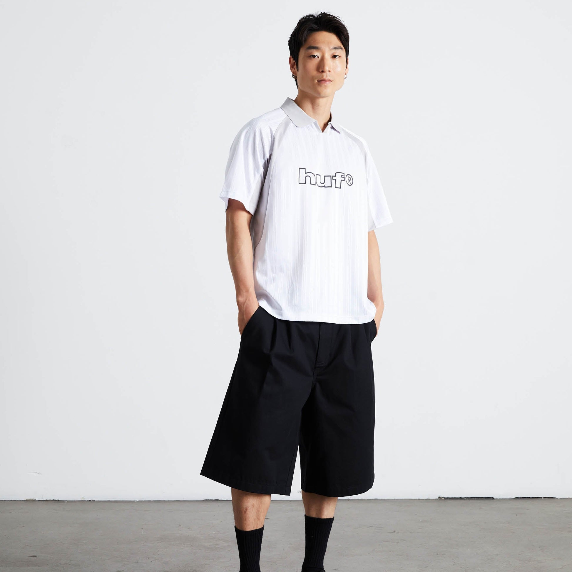 Huf Sideline Soccer Jersey White