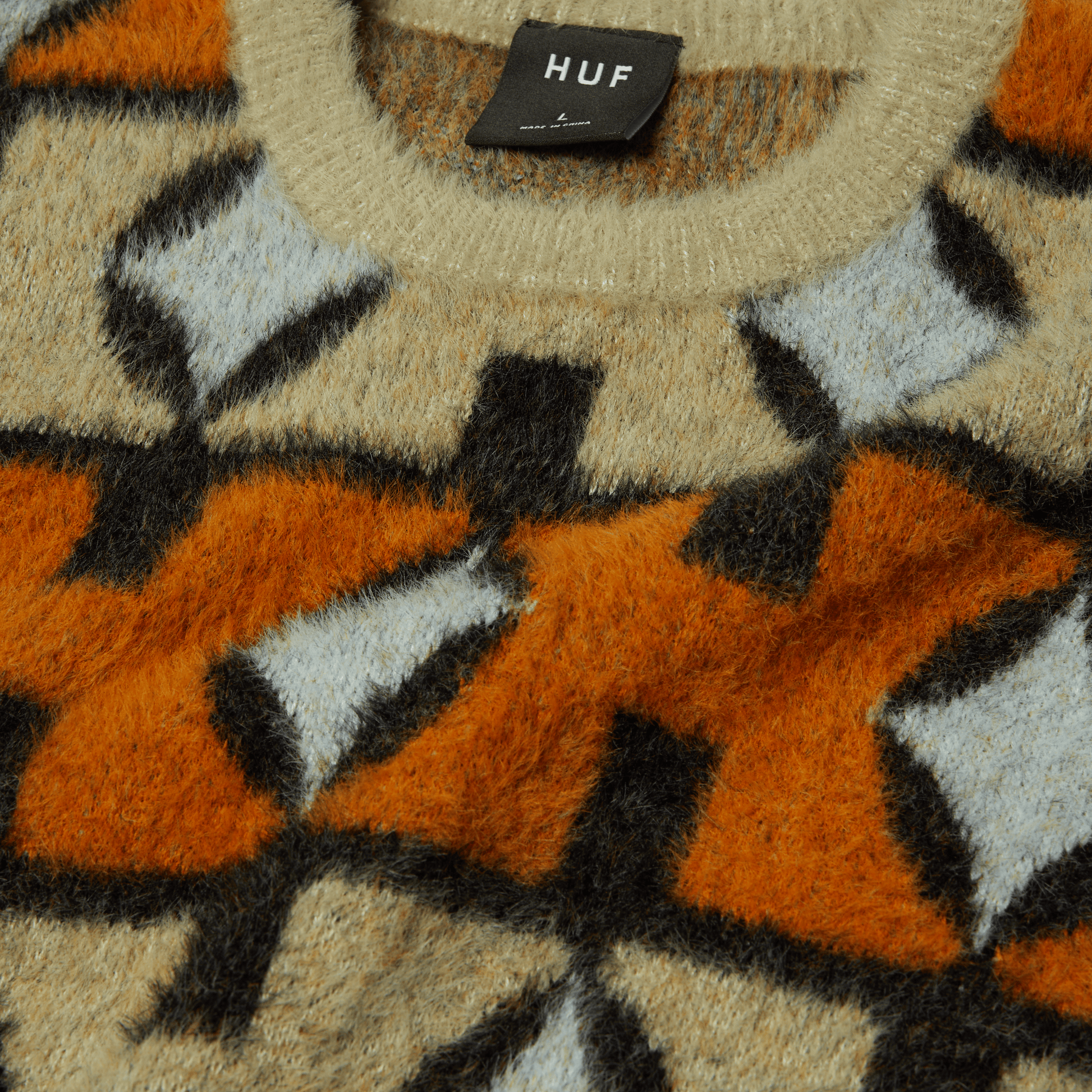 Huf Space Age Crewneck Sweater Sunset