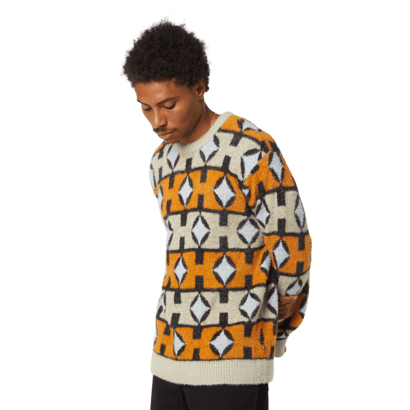 Huf Space Age Crewneck Sweater Sunset