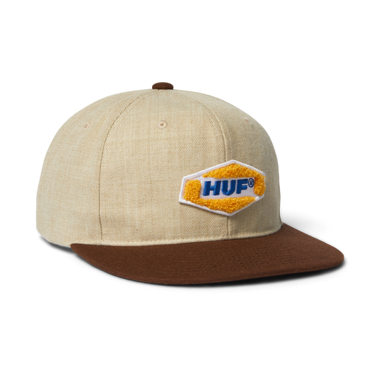 Huf Sparked Snapback Hat Cream