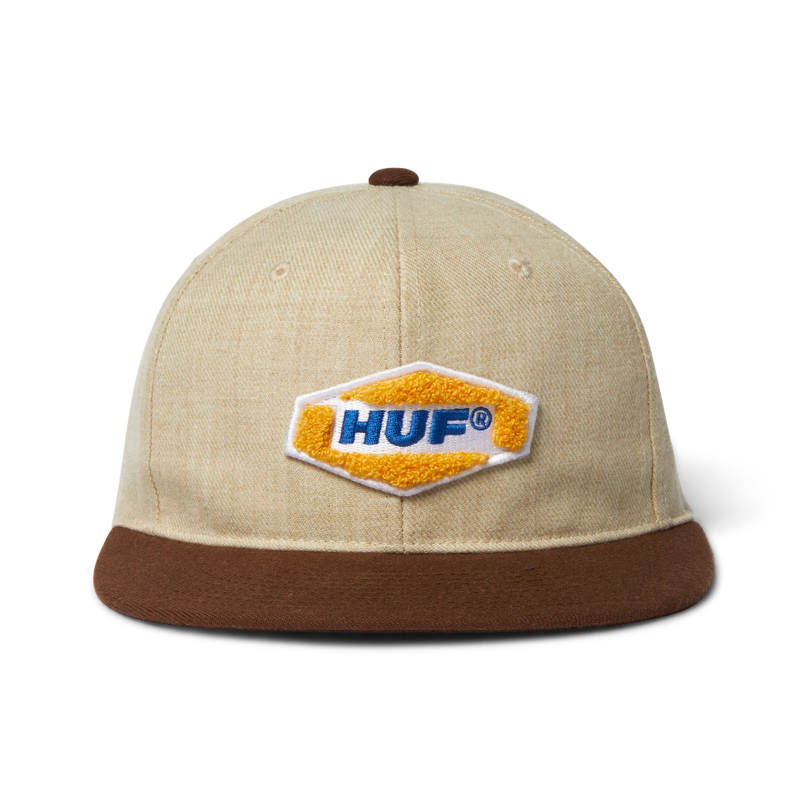 Huf Sparked Snapback Hat Cream