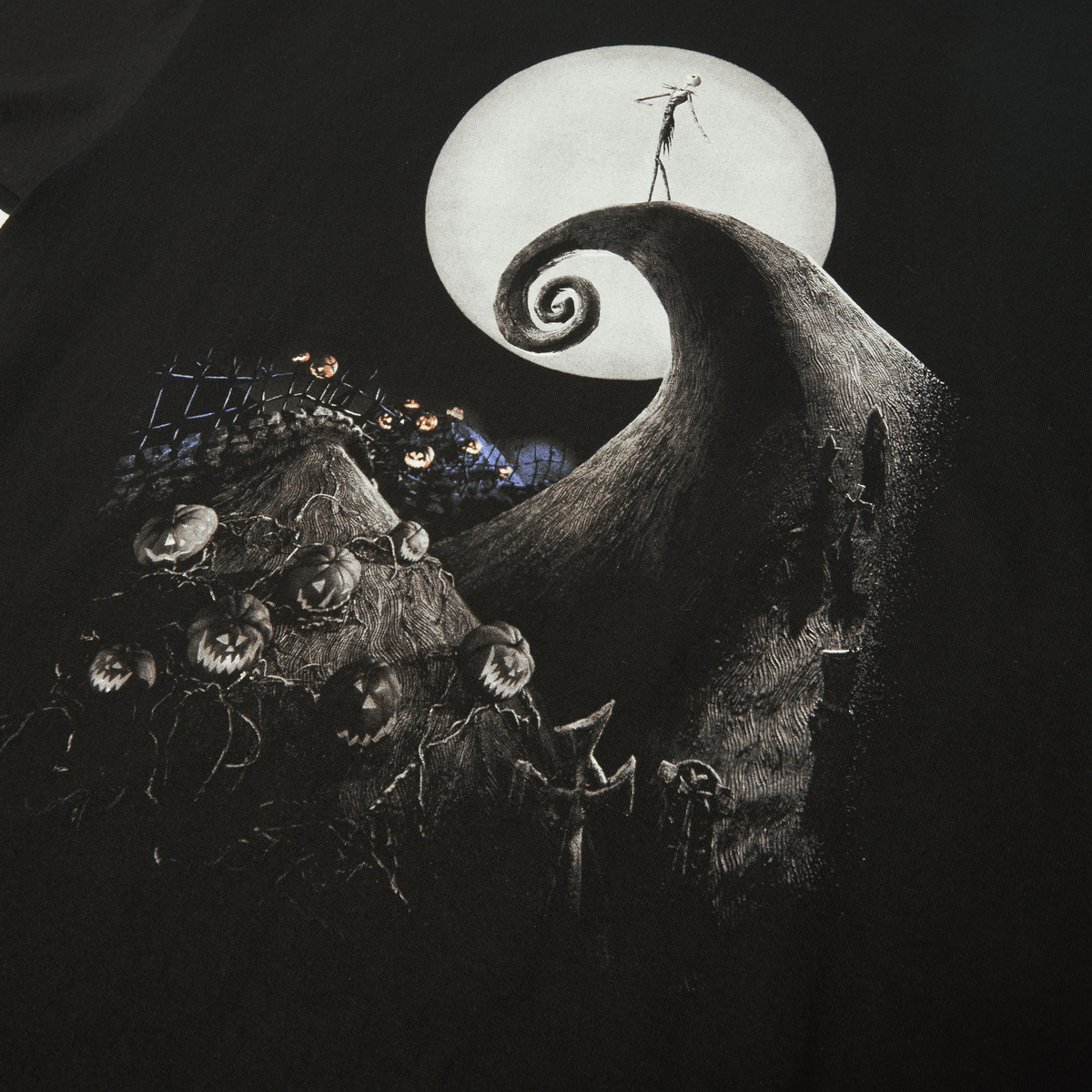 HUF x Nightmare Before Christmas Spiral Hill T-Shirt