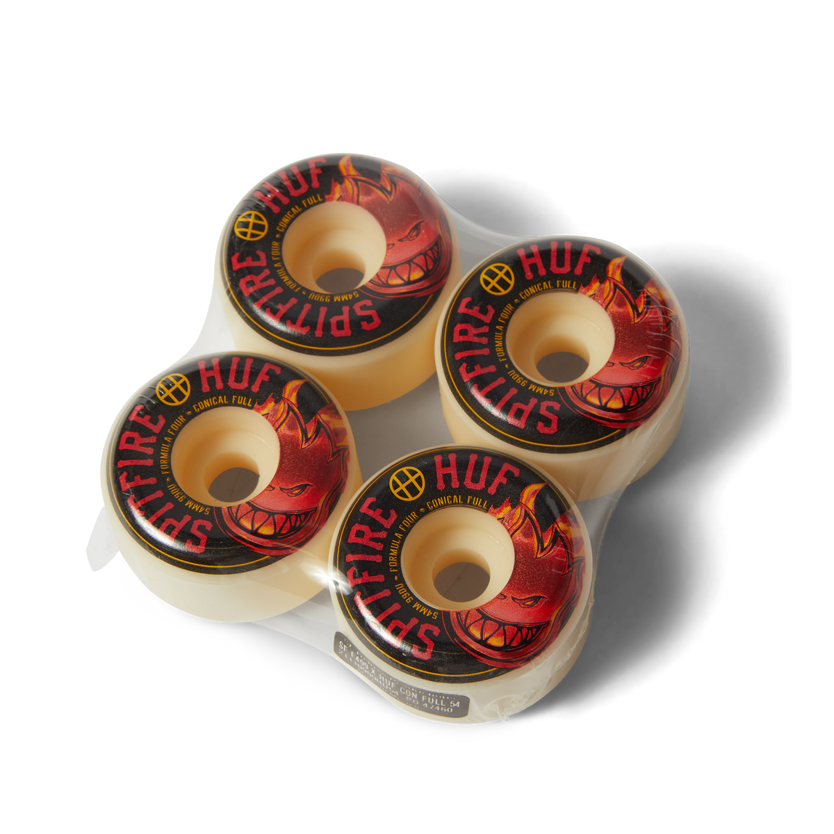 huf x Spitfire 54mm Conical Skate Wheels