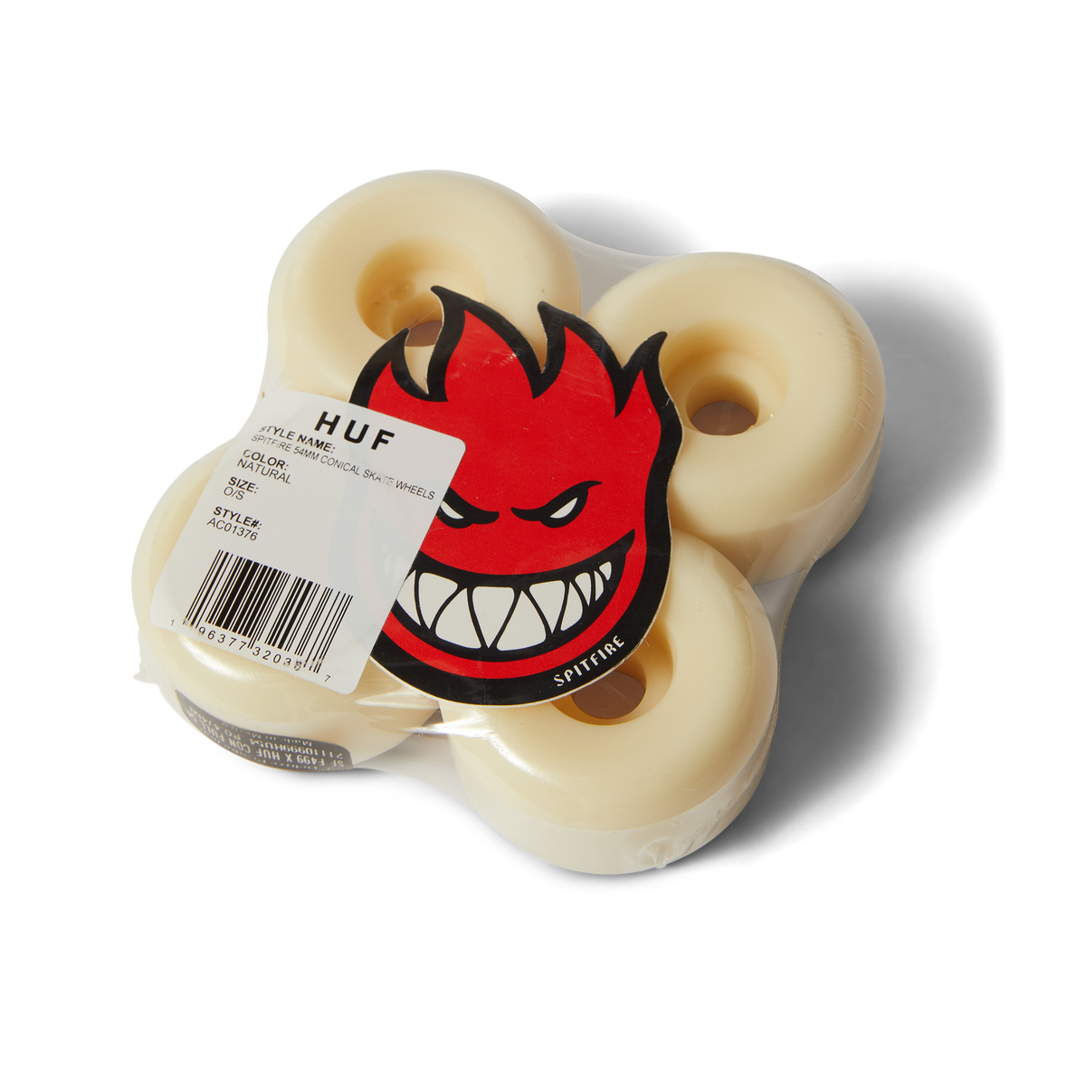 huf x Spitfire 54mm Conical Skate Wheels