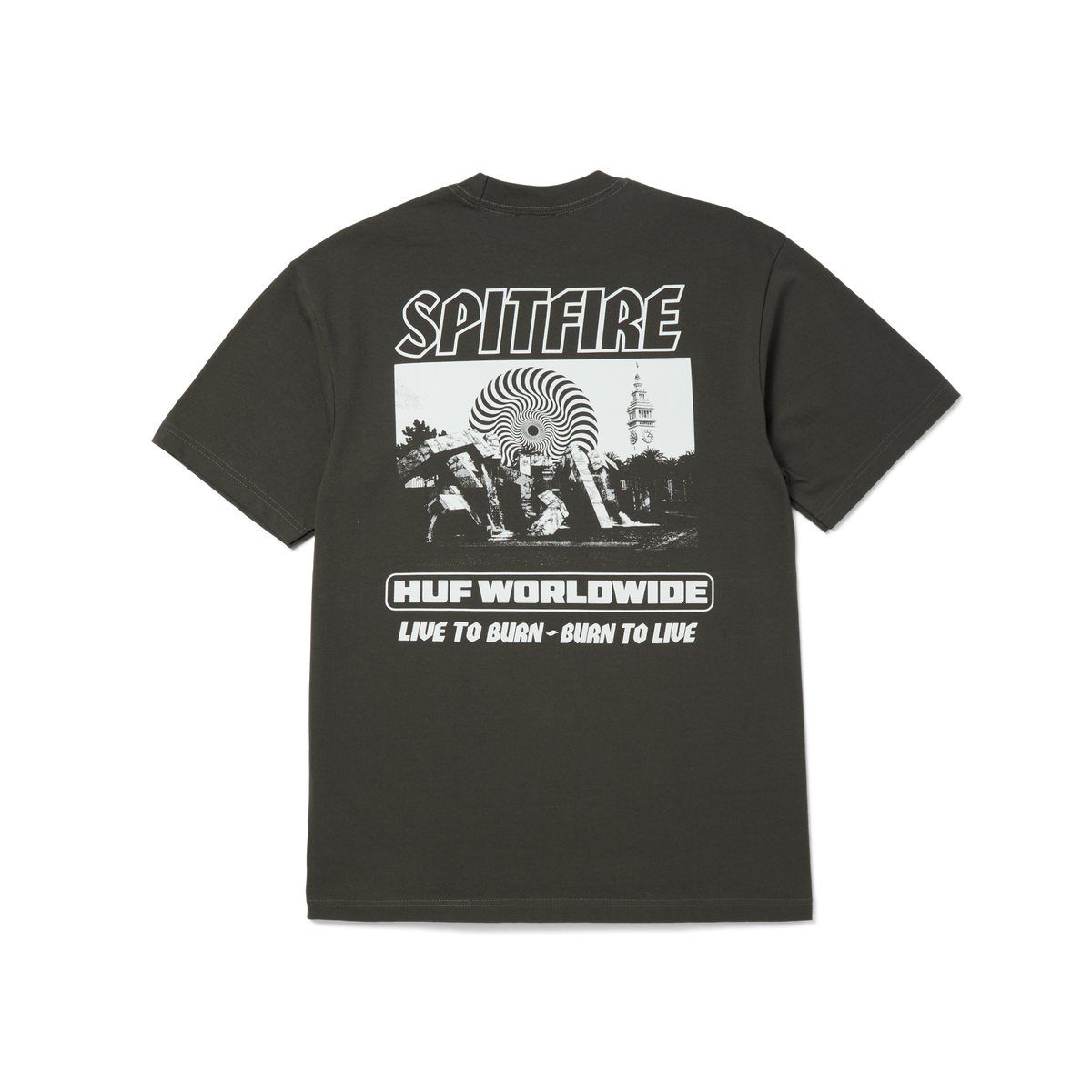 huf x Spitfire Burn Heavyweight T-Shirt