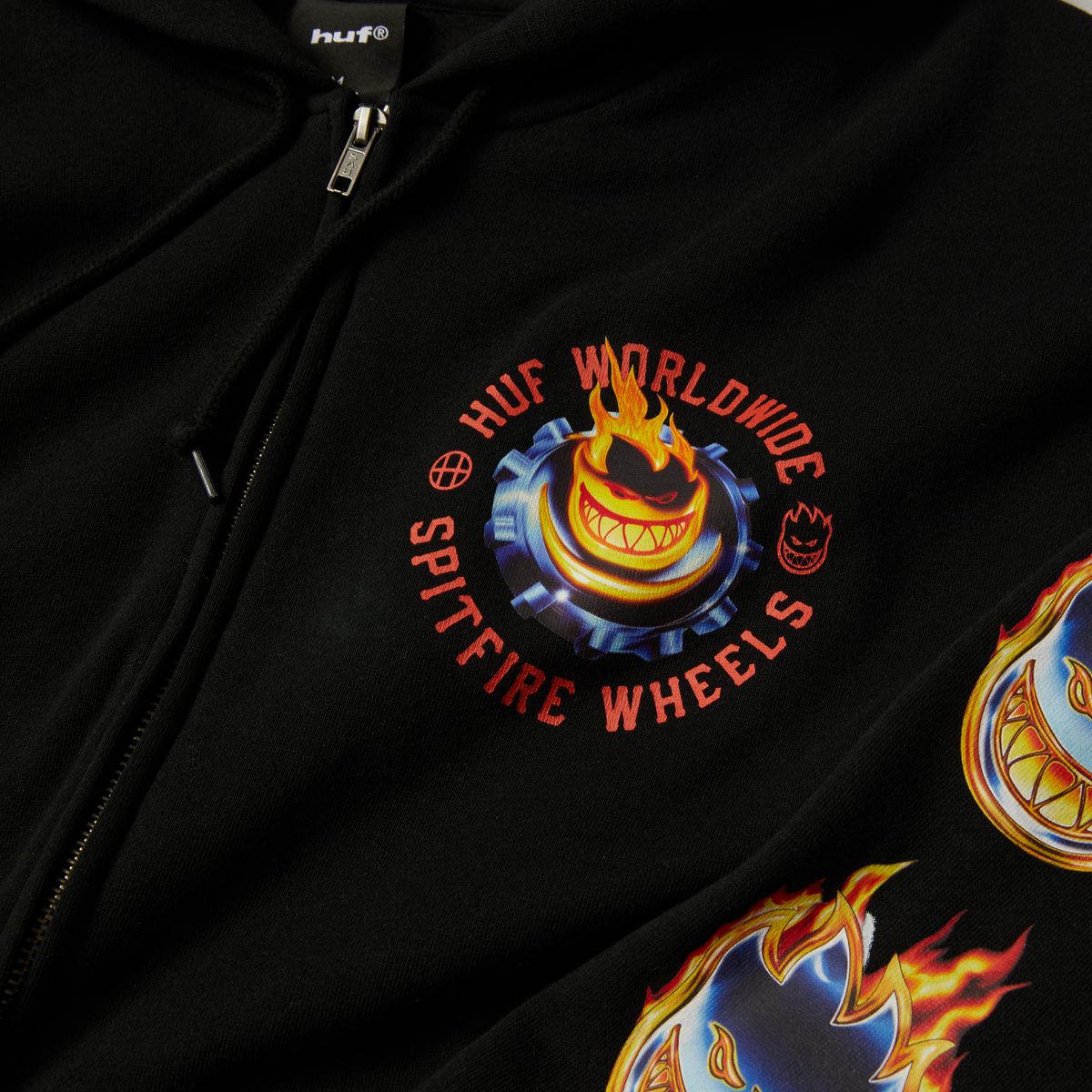huf x Spitfire Chrome Head Full-Zip Hoodie