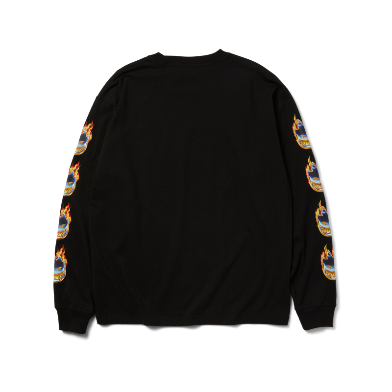 Huf Huf X Spitfire Chrome Head Long Sleeve T-Shirt Black