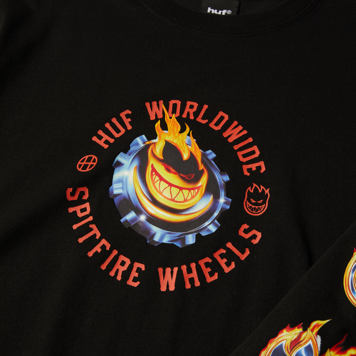 huf x Spitfire Chrome Head Long Sleeve T-Shirt