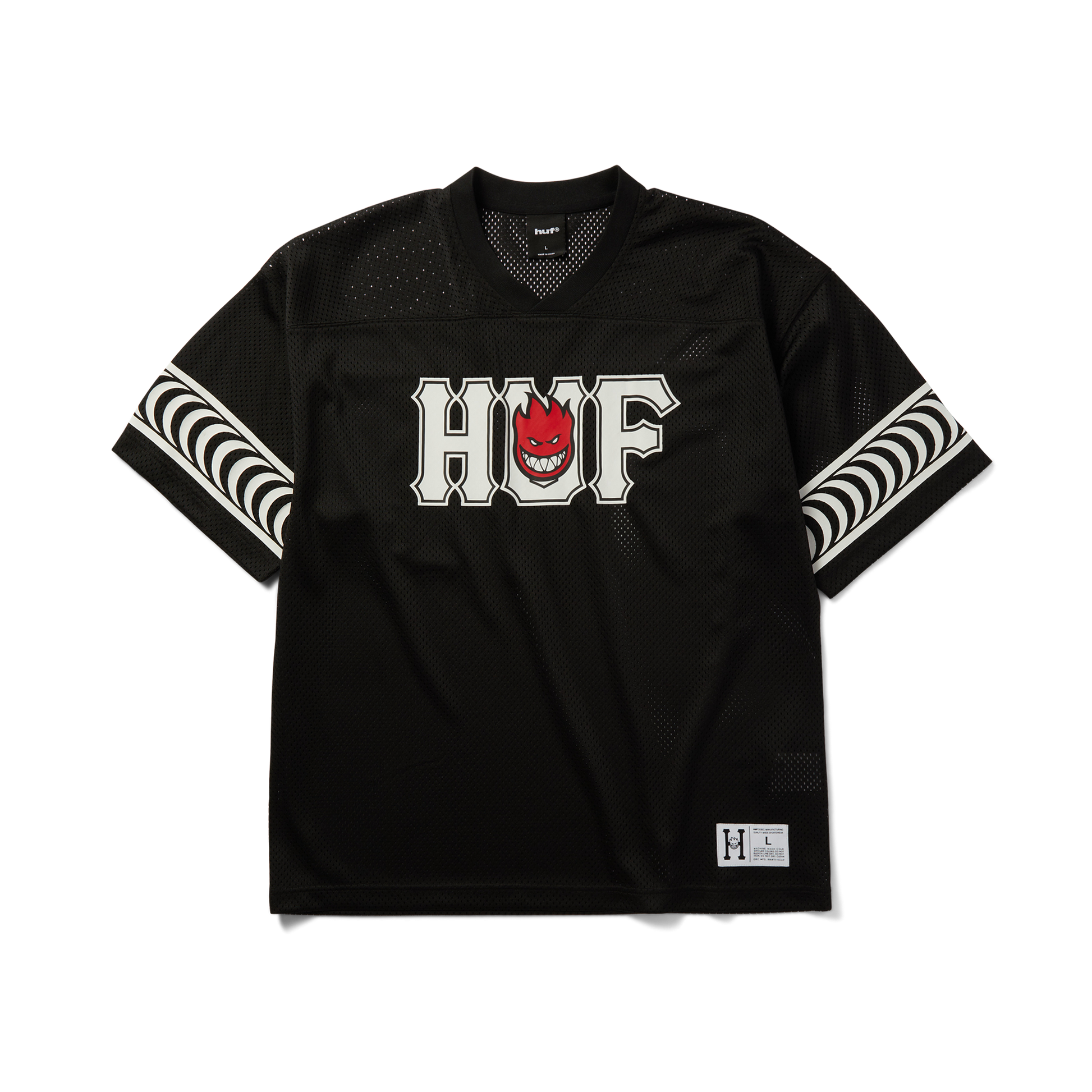 Huf Huf X Spitfire End Zone Jersey Black