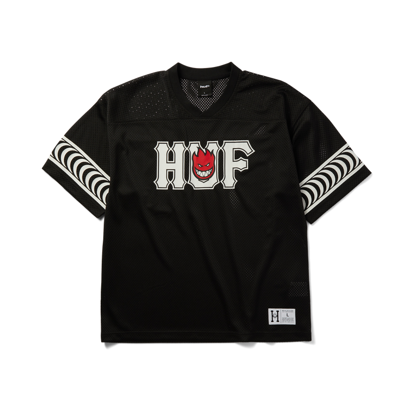 Huf Huf X Spitfire End Zone Jersey Black