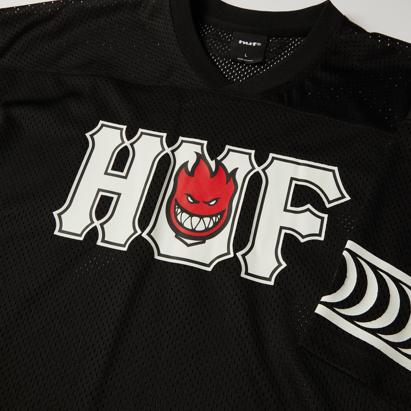 Huf Huf X Spitfire End Zone Jersey Black