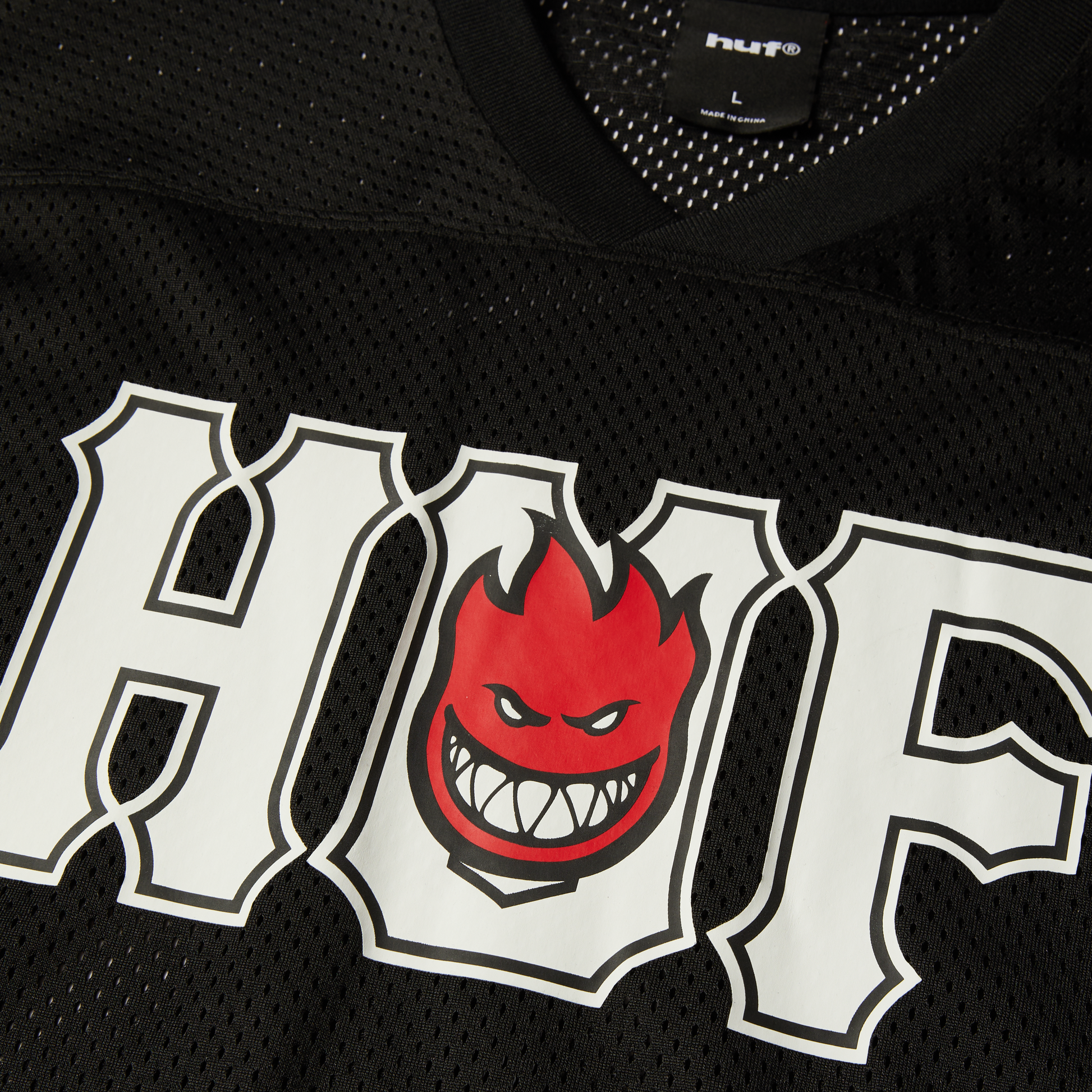Huf Huf X Spitfire End Zone Jersey Black