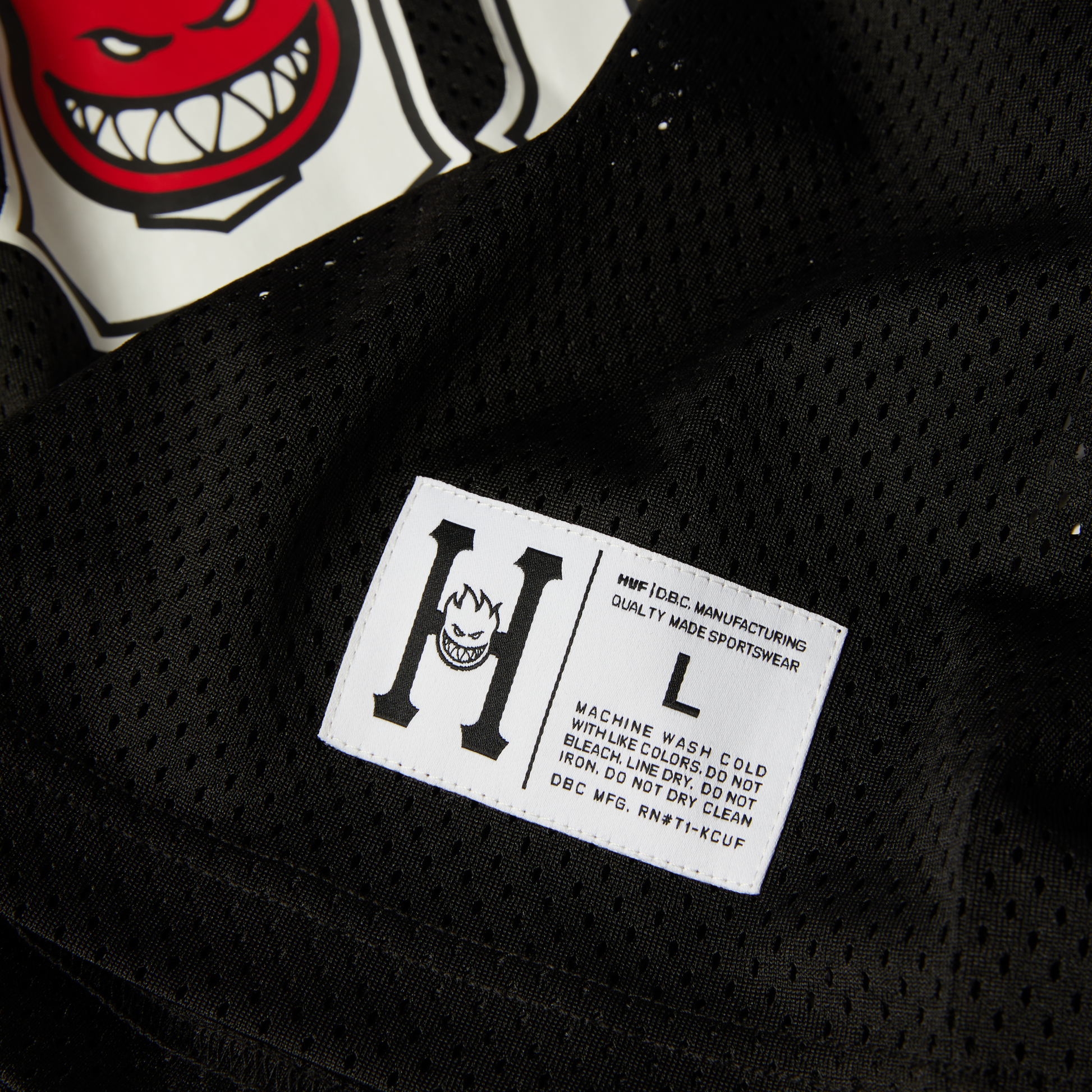Huf Huf X Spitfire End Zone Jersey Black