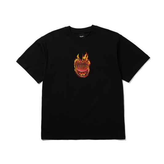 Huf Huf X Spitfire Flame Galaxies T-Shirt Black