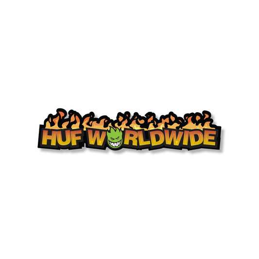 Huf Huf X Spitfire In Flames Sticker Multi