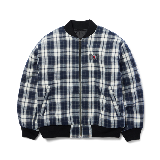 Huf Huf X Spitfire Reversible Plaid Jacket Navy/Black
