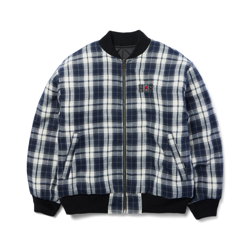 Huf Huf X Spitfire Reversible Plaid Jacket Navy/Black
