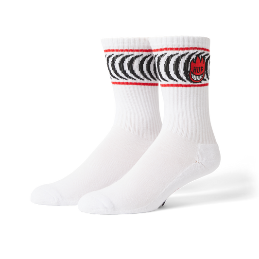 Huf Huf X Spitfire Spiral Sock White