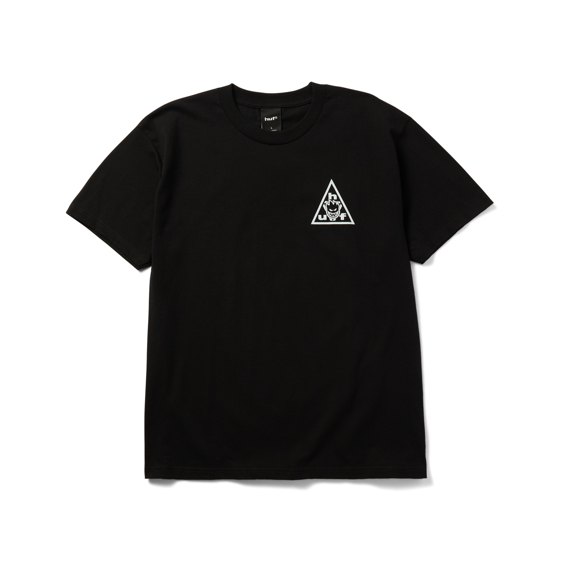 Huf Huf X Spitfire Sticker Triple Triangle T-Shirt Black