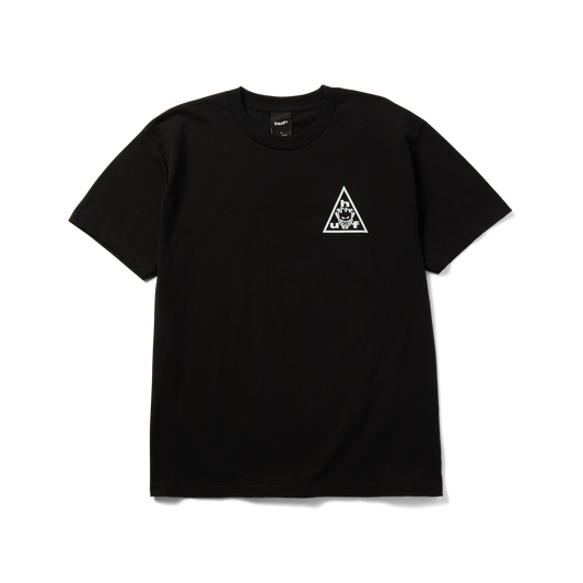 Huf Huf X Spitfire Sticker Triple Triangle T-Shirt Black