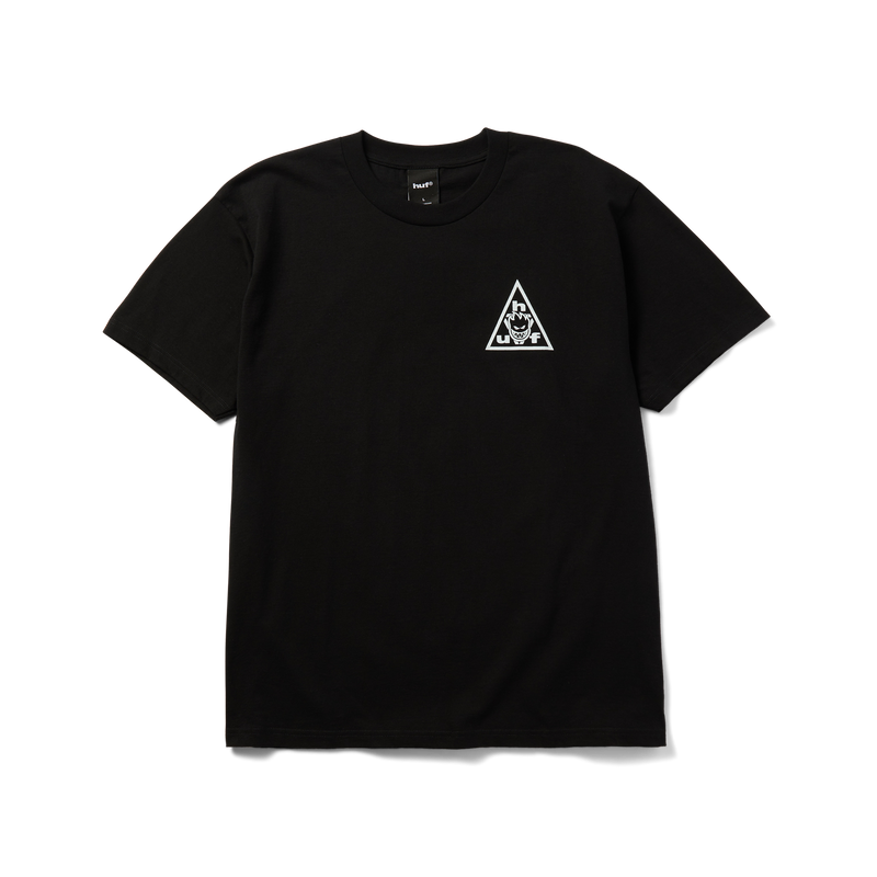 Huf Huf X Spitfire Sticker Triple Triangle T-Shirt Black